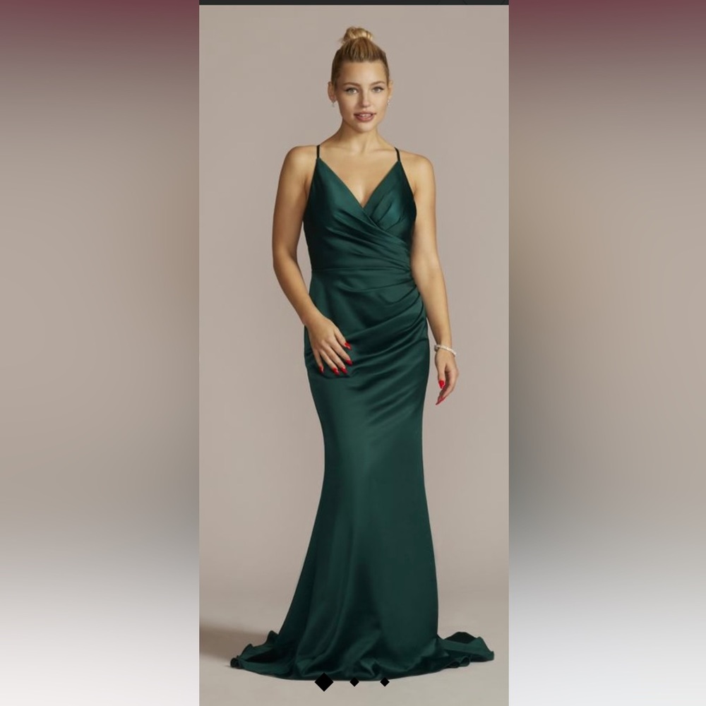 Satin Spaghetti Strap Mermaid Maxi Dress